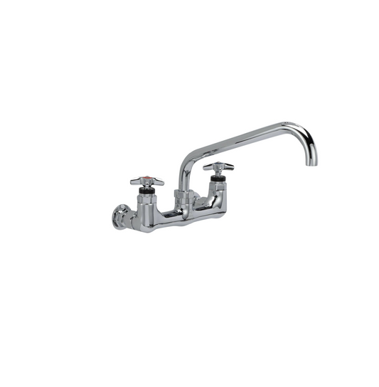 Encore® Quik-fil™ 8" OC Wall Mount 3/4" High Volume Faucet with Mounting Kit and 12" Spout