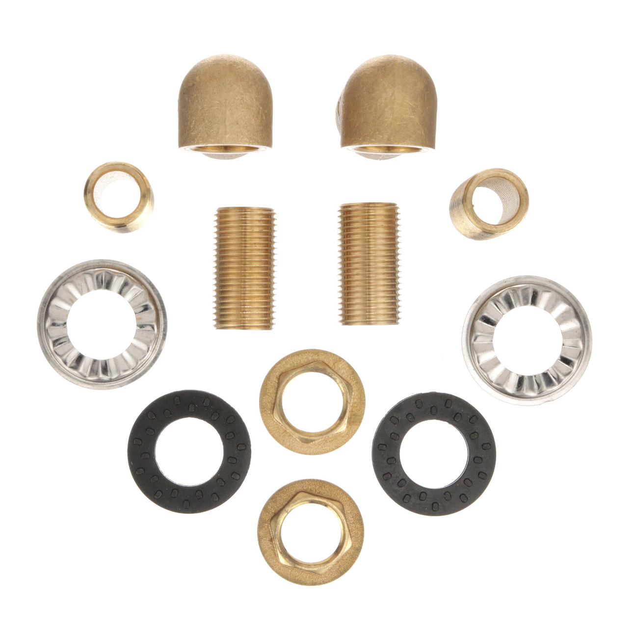 Wall Mount Faucet Mounting Kit for All 1/2" Wall or Splash Mount Faucets with Close Elbow and (2) Nipples