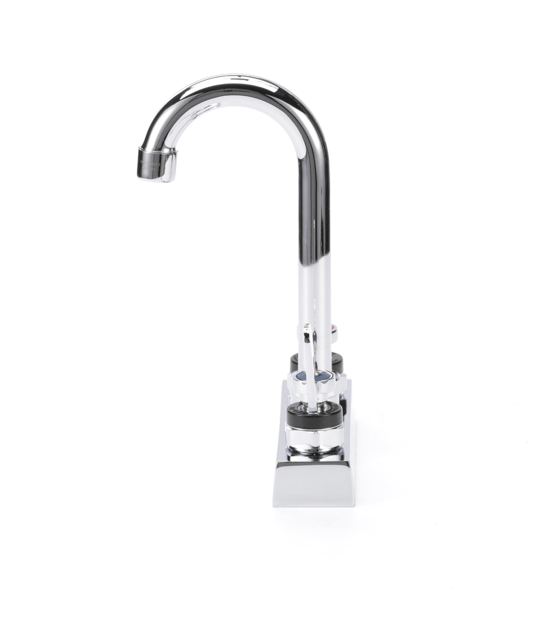 Encore 4" OC Deck Mount Faucet with 3-1/2" Rigid Gooseneck Spout and 4" Wrist Blade Handles