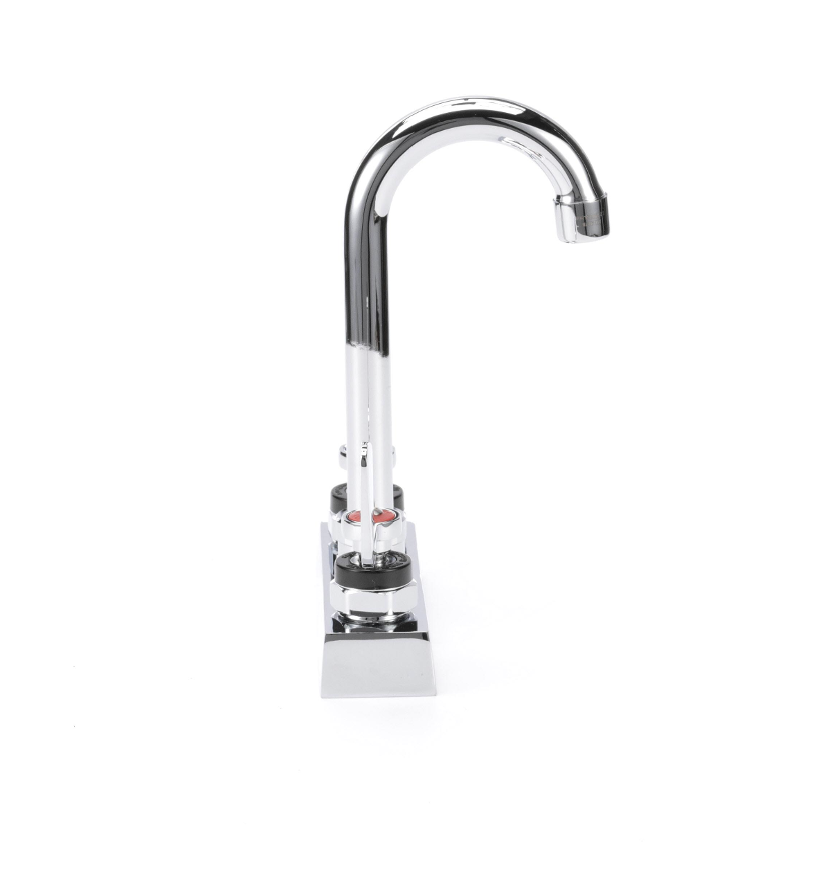 Encore 4" OC Deck Mount Faucet with 3-1/2" Rigid Gooseneck Spout and 4" Wrist Blade Handles