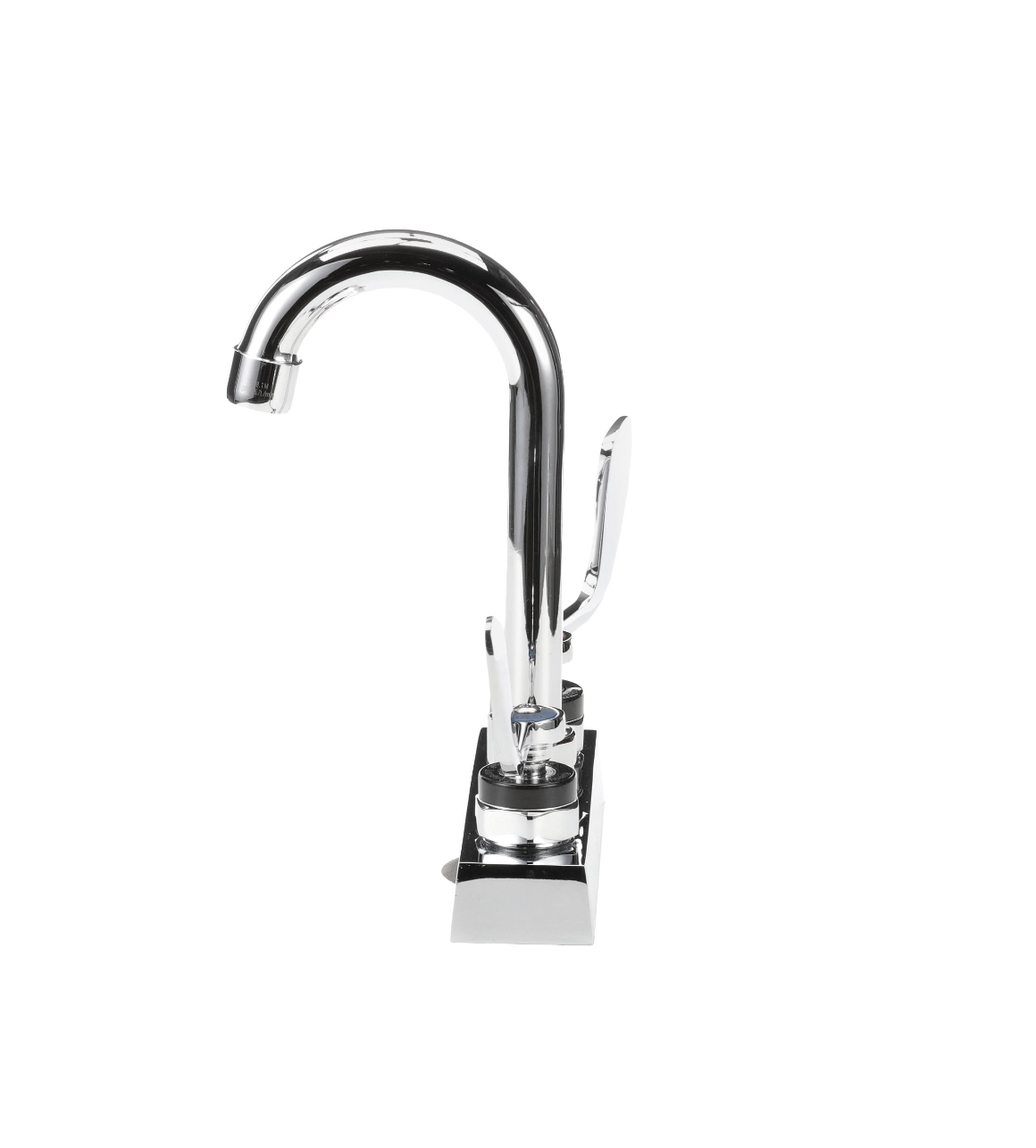 Encore 4" OC Deck Mount Faucet with 3-1/2" Swivel Gooseneck Spout and 4" Wrist Blade Handles