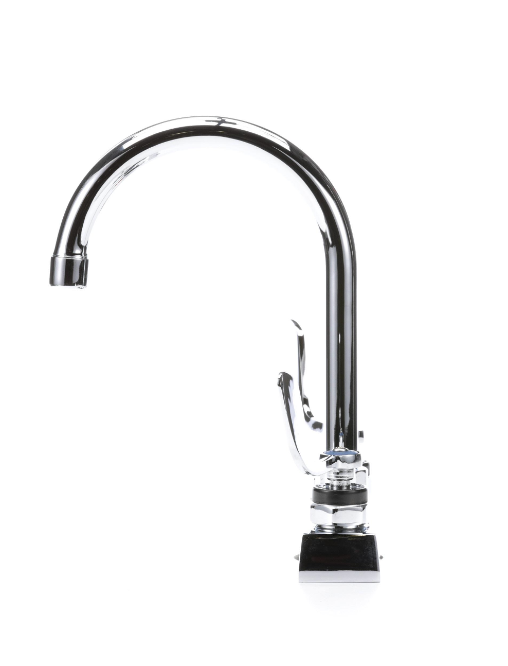 Encore 4" OC Deck Mount Faucet with 6-1/2" Rigid Gooseneck Spout and 4" Wrist Blade Handles