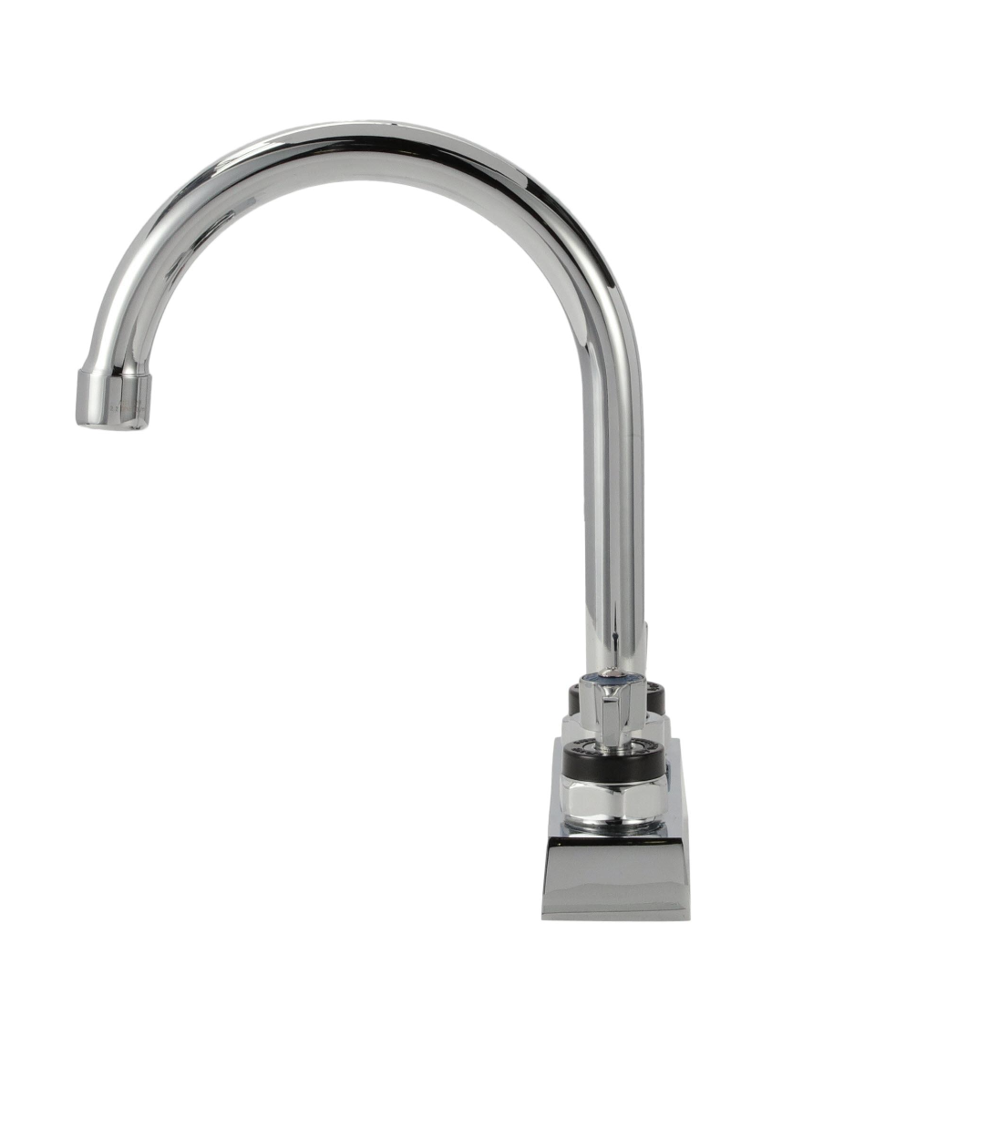 Encore 4" OC Deck Mount Faucet with 6-1/2" Swivel Gooseneck Spout with Lever Handles
