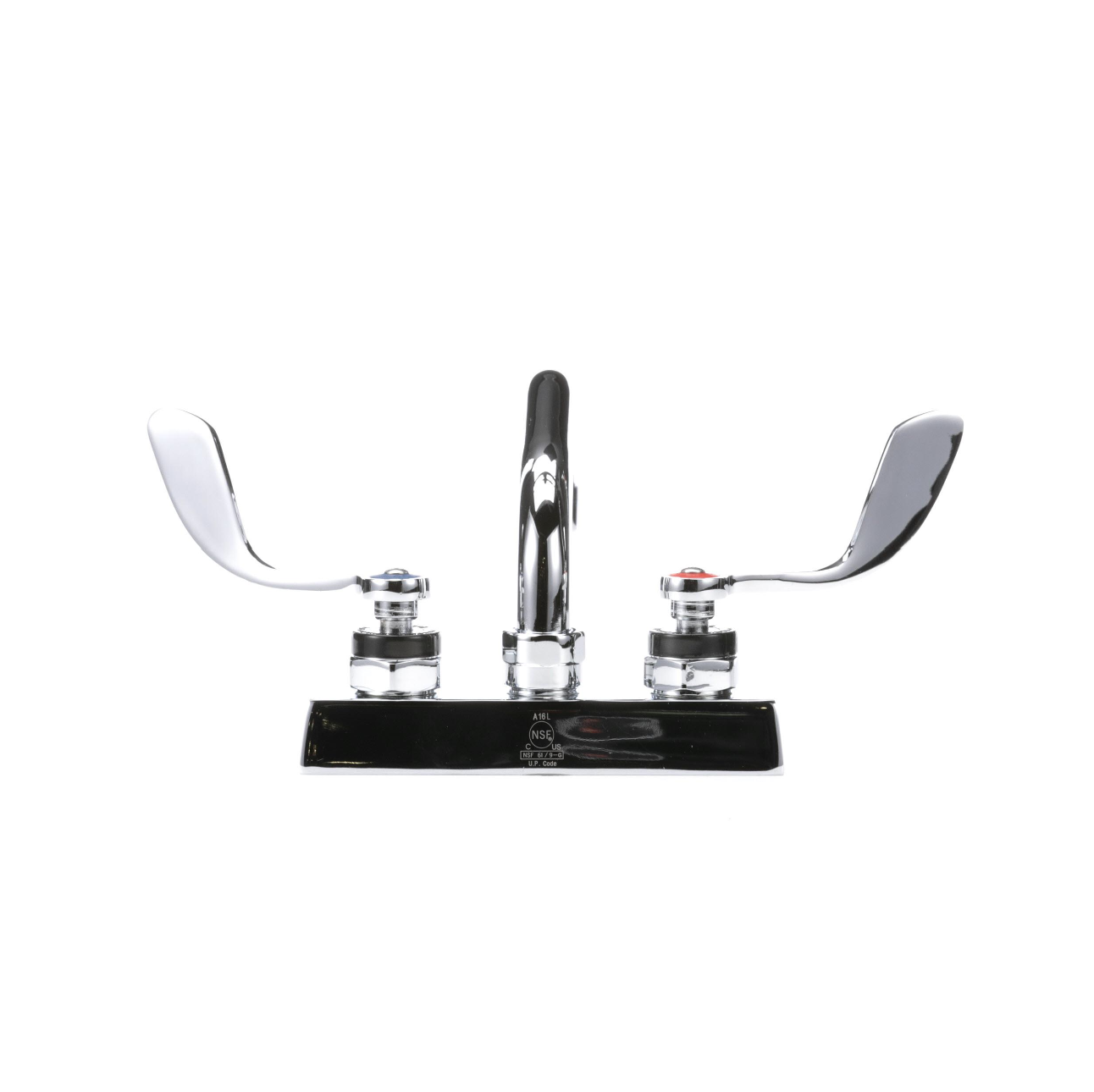 Encore 4" OC Deck Mount Faucet with 6" Swivel Spout and 4" Wrist Blade Handles