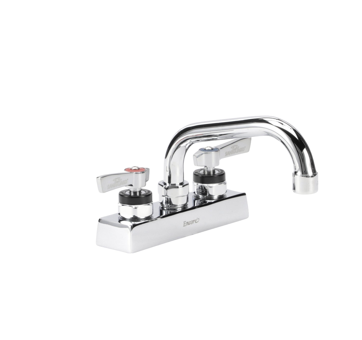 Encore 4" OC Deck Mount Faucet with 6" Swivel Spout and Lever Handles