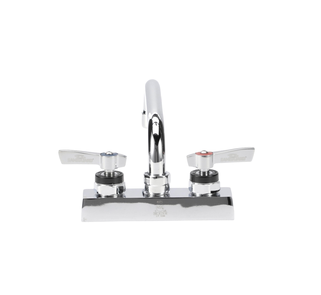 Encore 4" OC Deck Mount Faucet with 6" Swivel Spout and Lever Handles