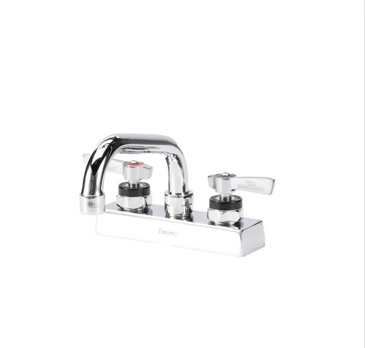 Encore 4" OC Deck Mount Faucet with 6" Swivel Spout and Lever Handles