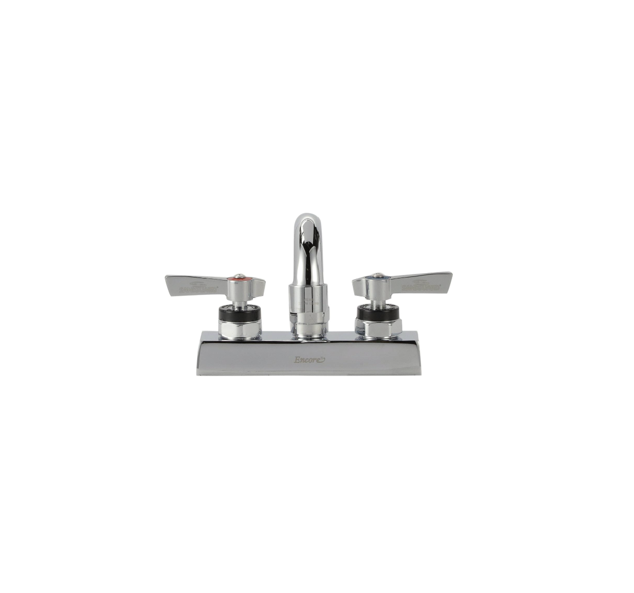 Encore 4" OC Deck Mount Faucet with 8" Swivel Spout and Lever Handles