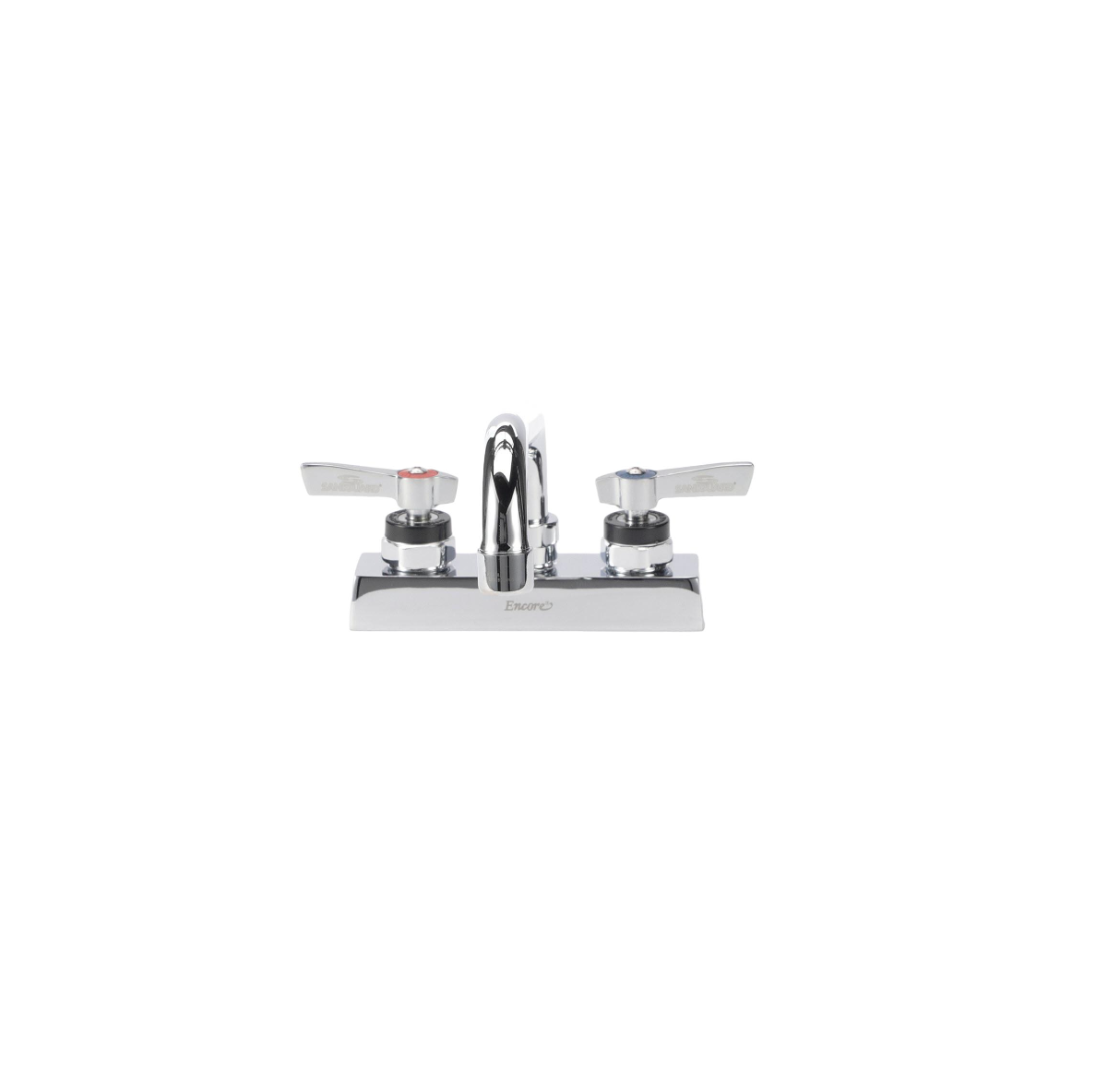 Encore 4" OC Deck Mount Faucet with 10" Swivel Spout and Lever Handles