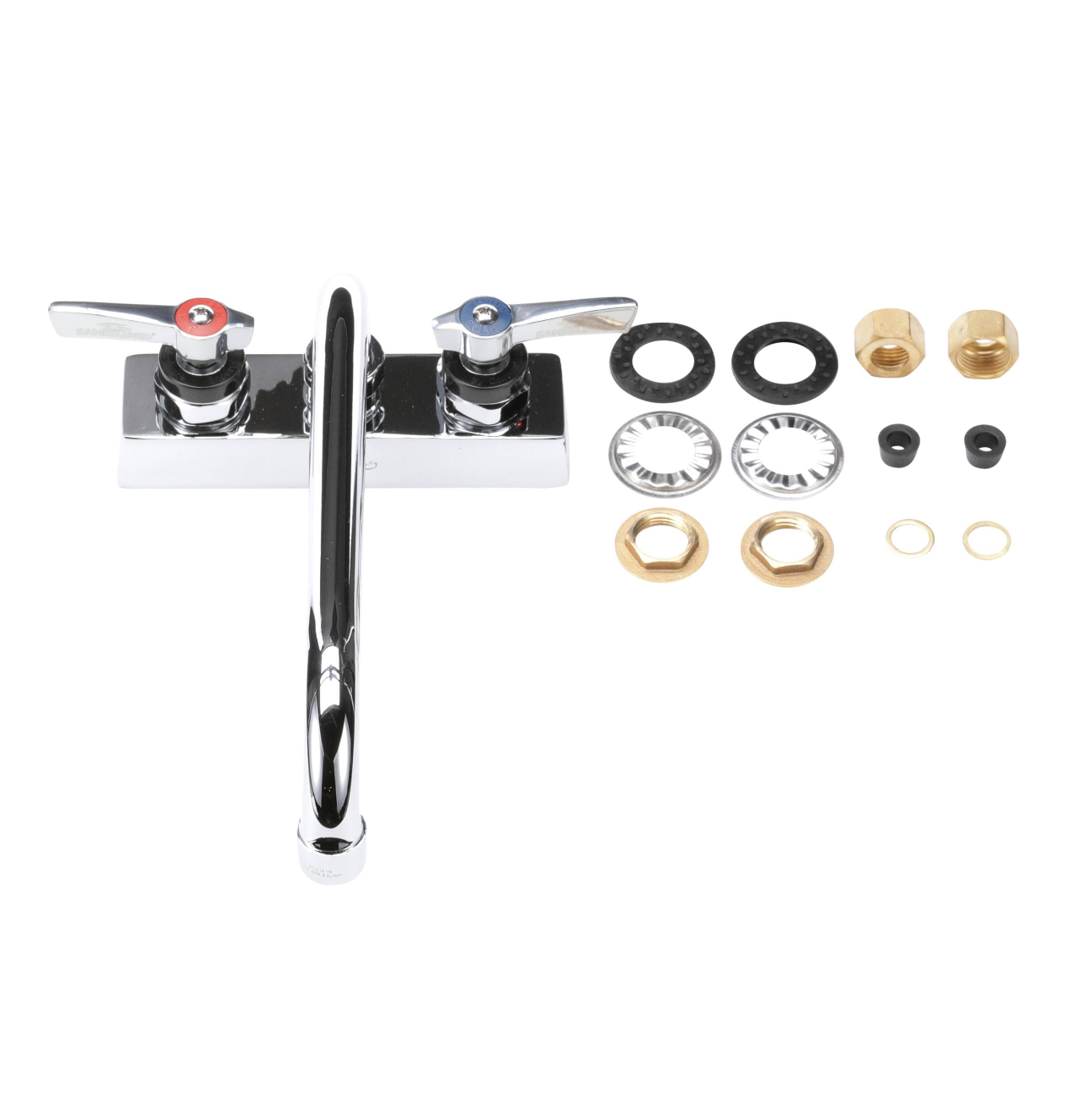 Encore 4" OC Deck Mount Faucet with 10" Swivel Spout and Lever Handles
