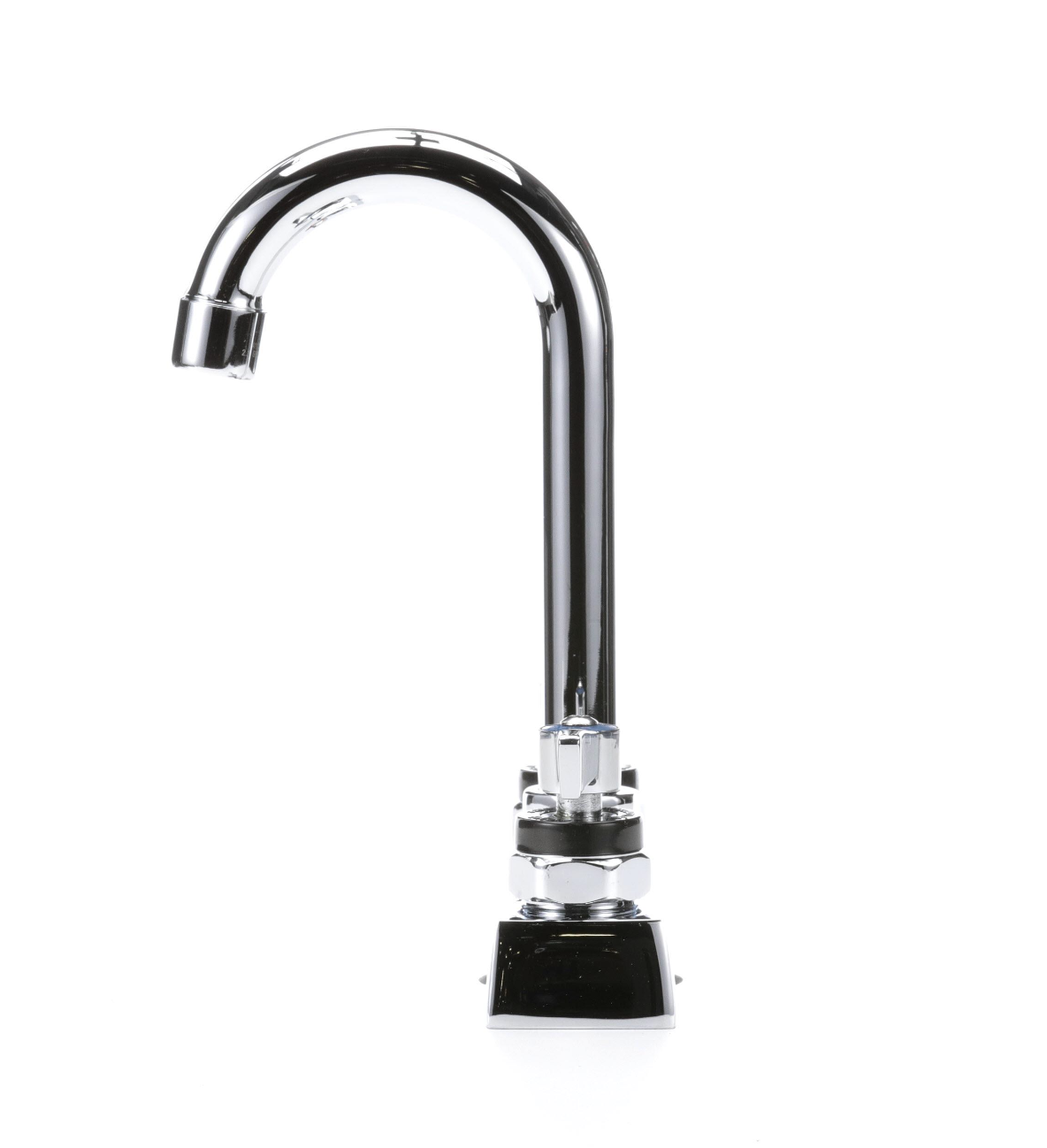 Encore 4" OC Deck Mount Faucet Ceramic Valves with 3-1/2" Swivel Gooseneck Spout