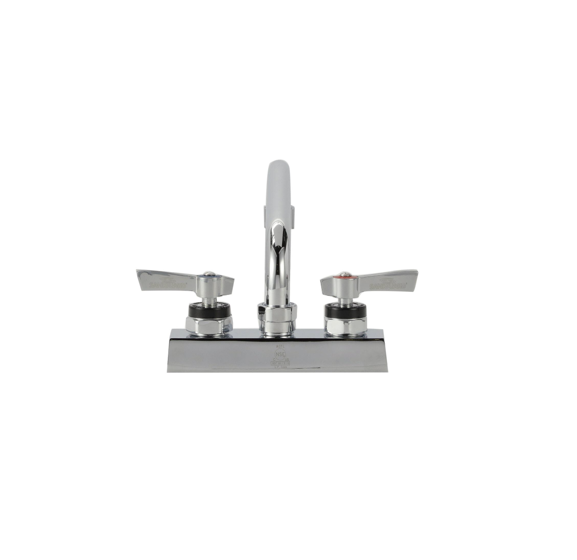 Encore 4" OC Deck Mount Faucet Ceramic Valves with 8" Swivel Spout