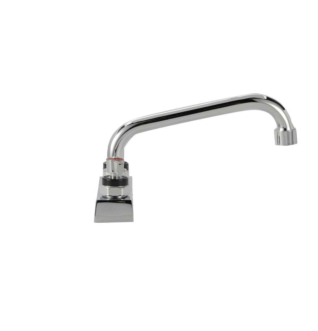 Encore 4" OC Deck Mount Faucet Ceramic Valves with 8" Swivel Spout