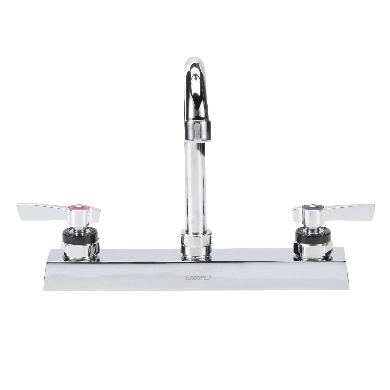 Encore 8" OC Deck Mount Faucet with 3-1/2" Swivel Gooseneck Spout