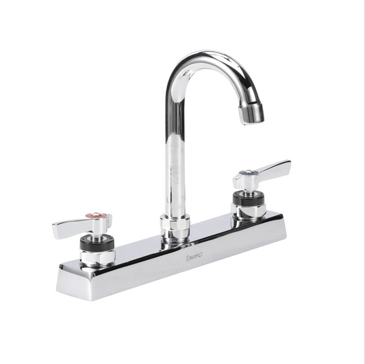 Encore 8" OC Deck Mount Faucet with 3-1/2" Swivel Gooseneck Spout