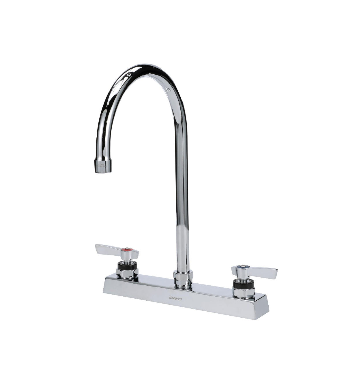 Encore 8" OC Deck Mount Faucet with 8-1/2" Swivel Gooseneck Spout