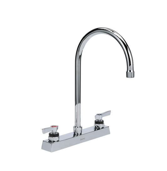 Encore 8" OC Deck Mount Faucet with 8-1/2" Swivel Gooseneck Spout