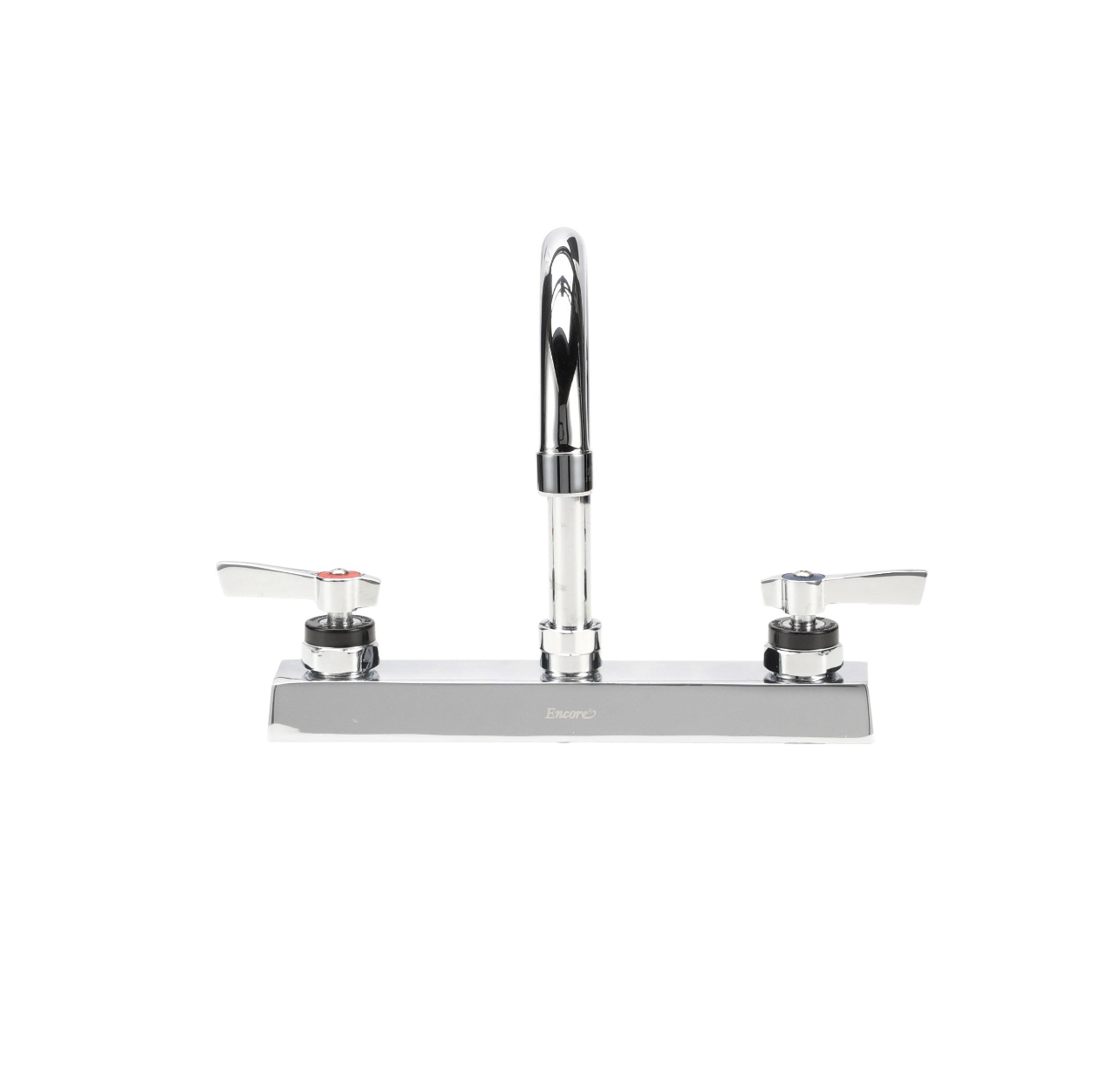 Encore 8" OC Deck Mount Faucet with 6" Swivel Gooseneck Spout