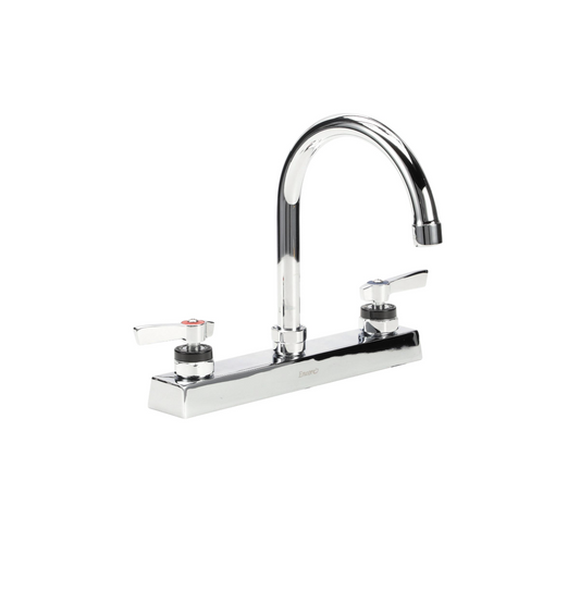 Encore 8" OC Deck Mount Faucet with 6" Swivel Gooseneck Spout