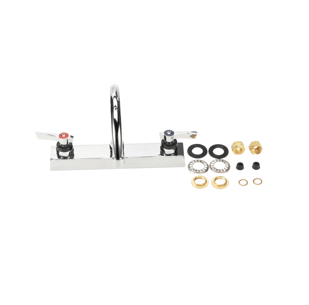 Encore 8" OC Deck Mount Faucet with 6" Swivel Gooseneck Spout