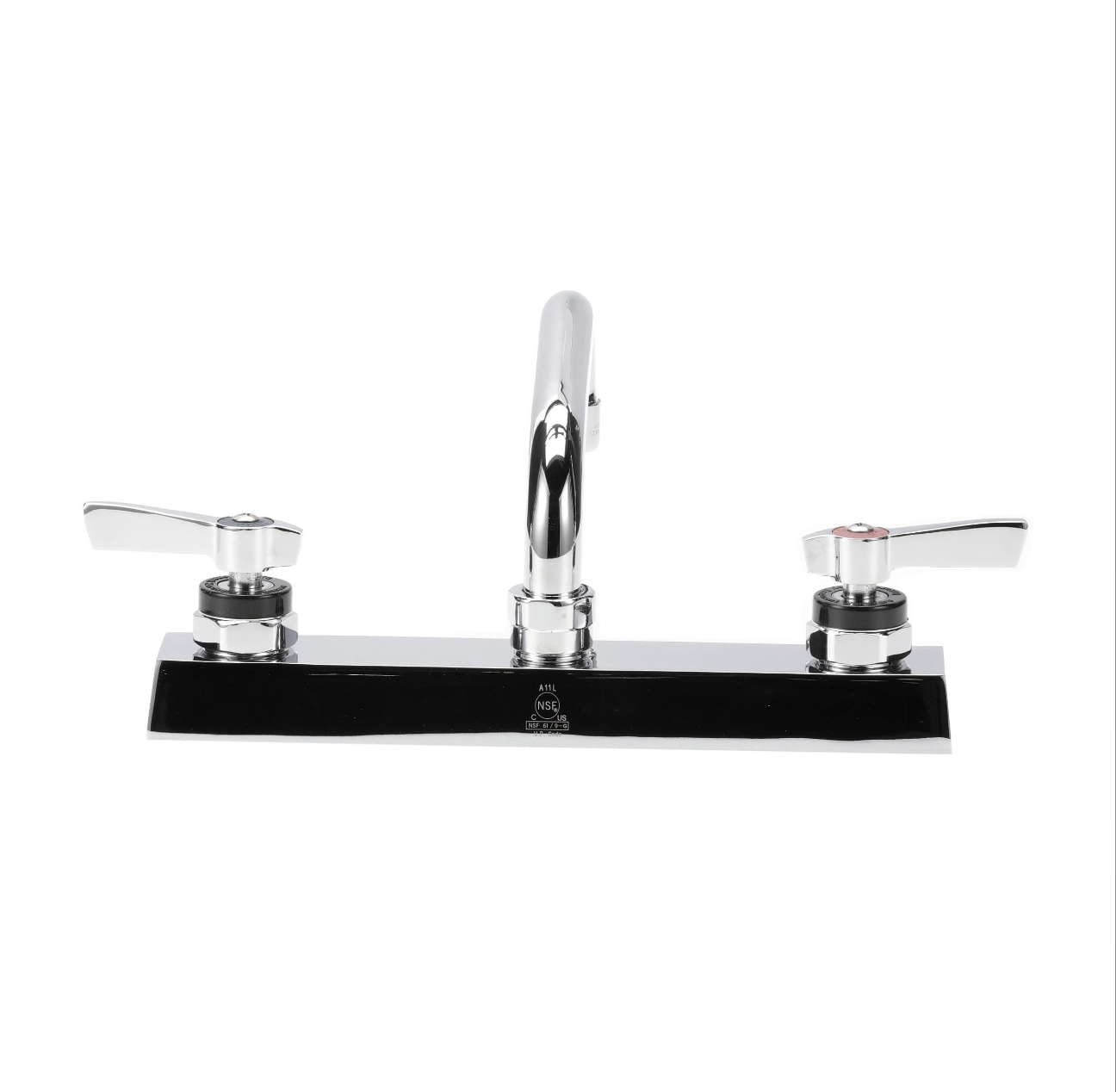 Encore 8" OC Deck Mount Faucet Ceramic Valves with 8" Swivel Spout