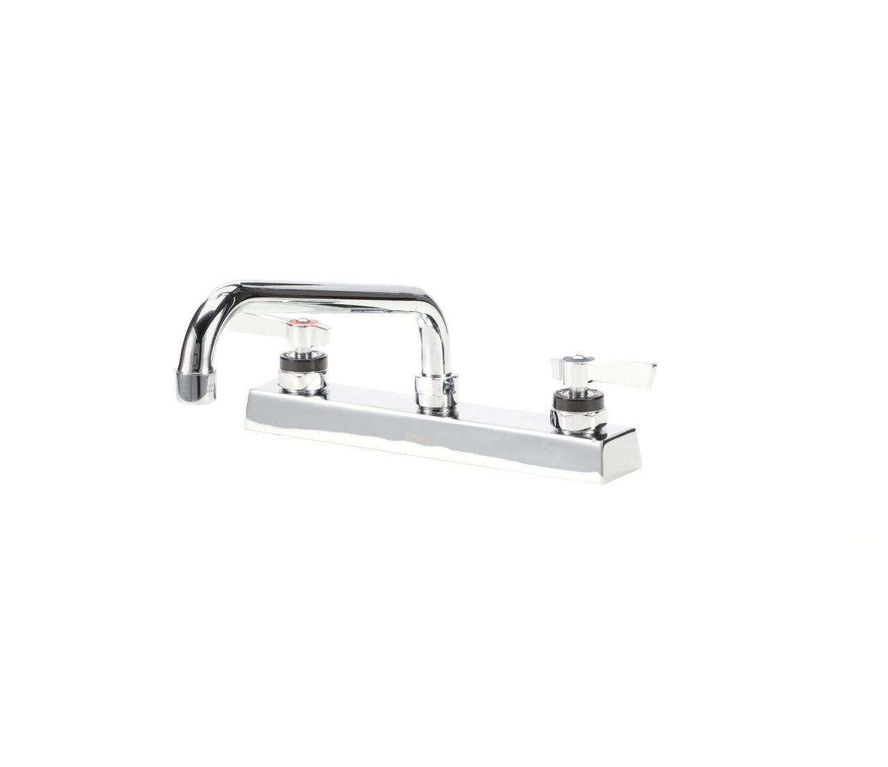 Encore 8" OC Deck Mount Faucet Ceramic Valves with 8" Swivel Spout and 4" Wrist Blade Handels