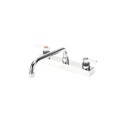 Encore 8" OC Deck Mount Faucet Ceramic Valves with 8" Swivel Spout and 4" Wrist Blade Handels