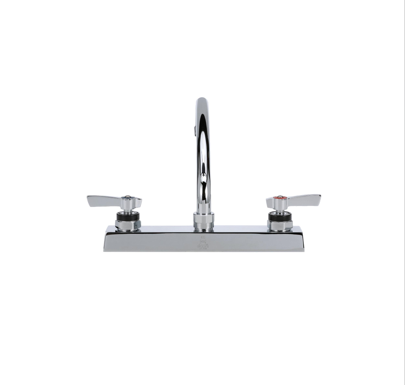 Encore 8" OC Deck Mount Faucet Ceramic Valves with 9" Swivel Spout