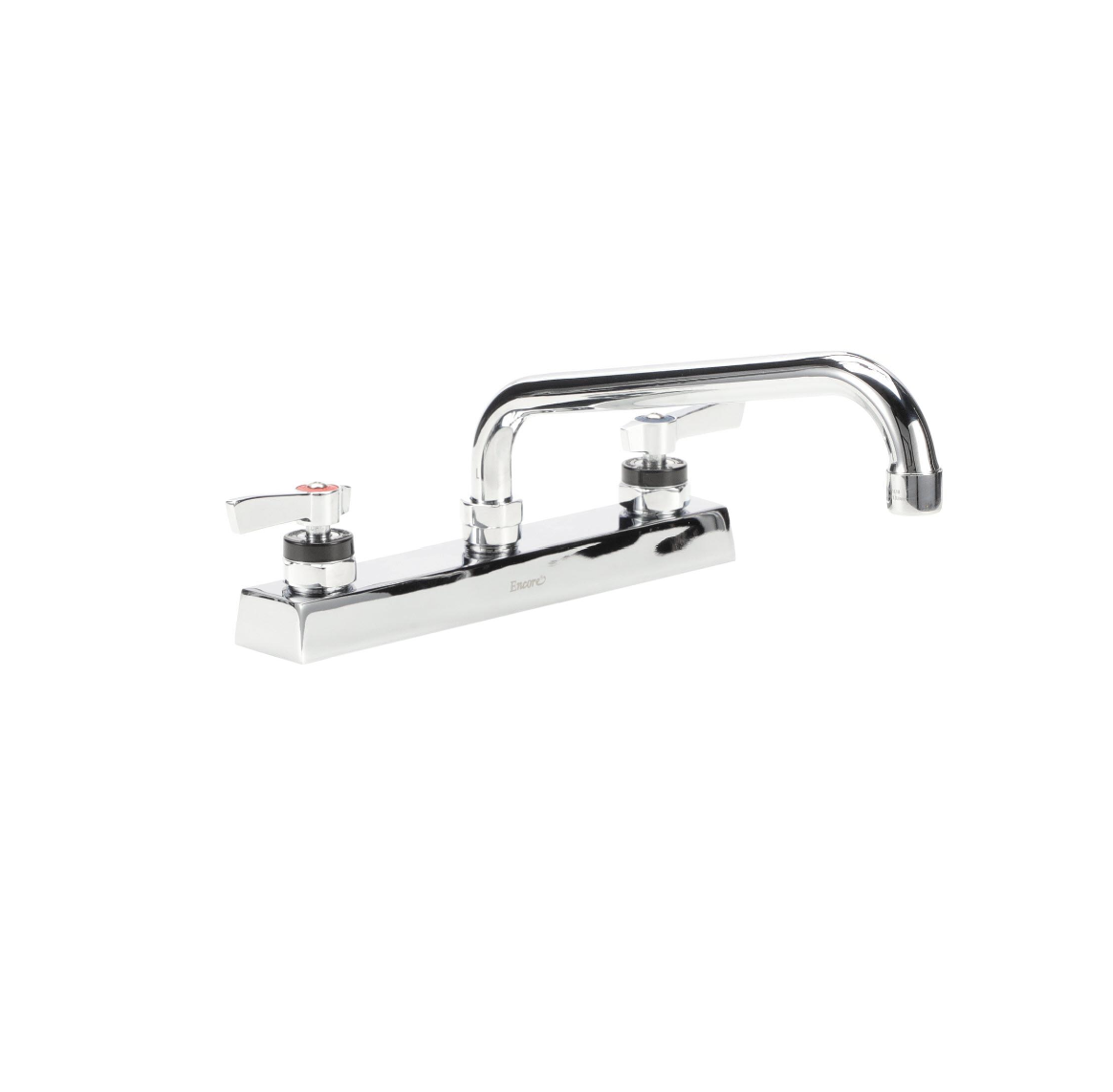 Encore 8" OC Deck Mount Faucet Ceramic Valves with 14" Swivel Spout