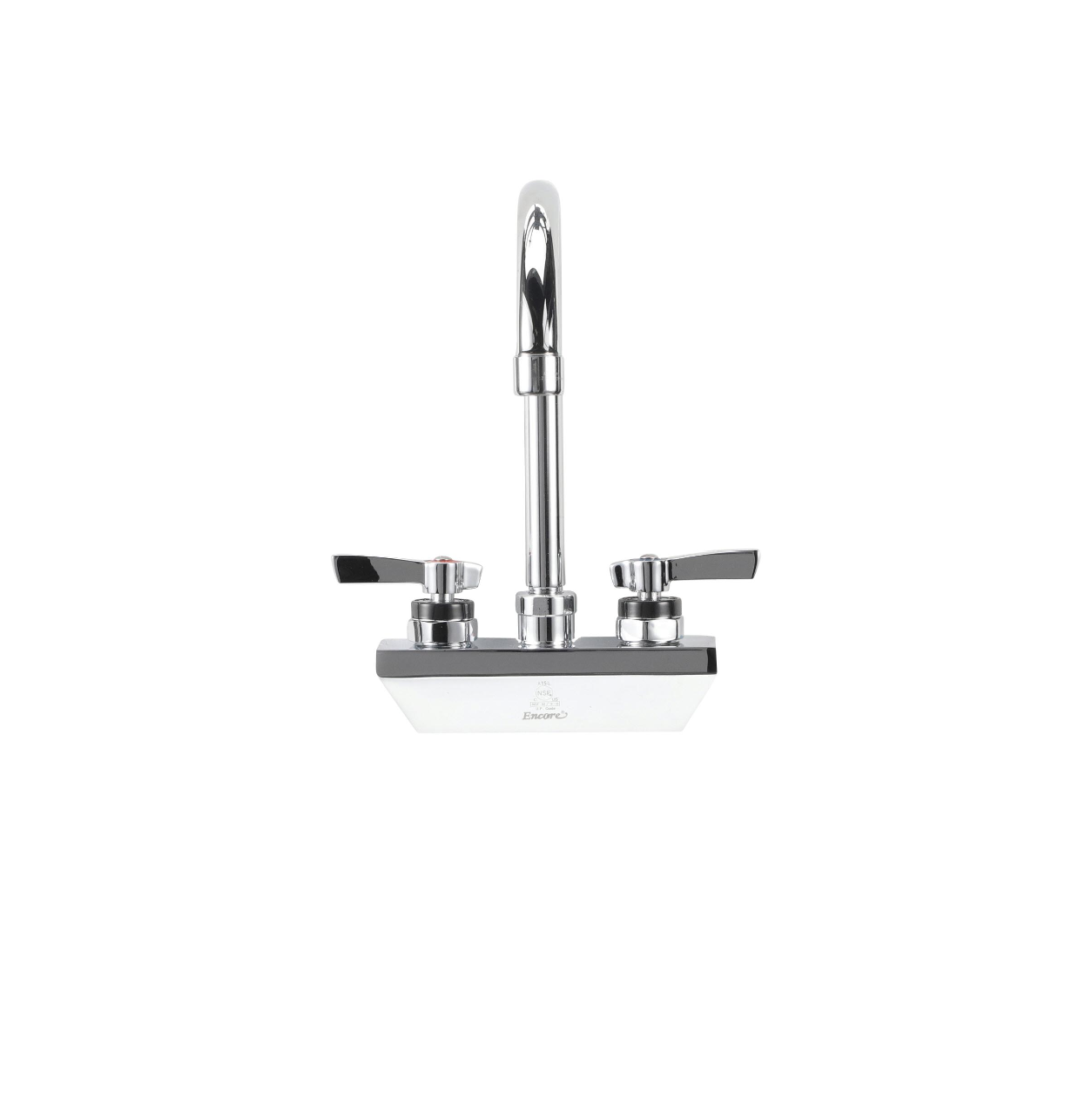 Encore® 4" OC Wall Mount Faucet with 3-1/2" Rigid Gooseneck Spout