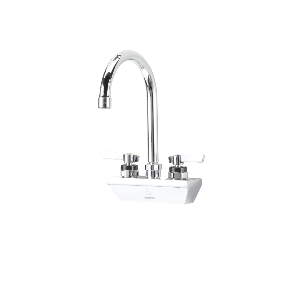 Encore® 4" OC Wall Mount Faucet with 3-1/2" Rigid Gooseneck Spout