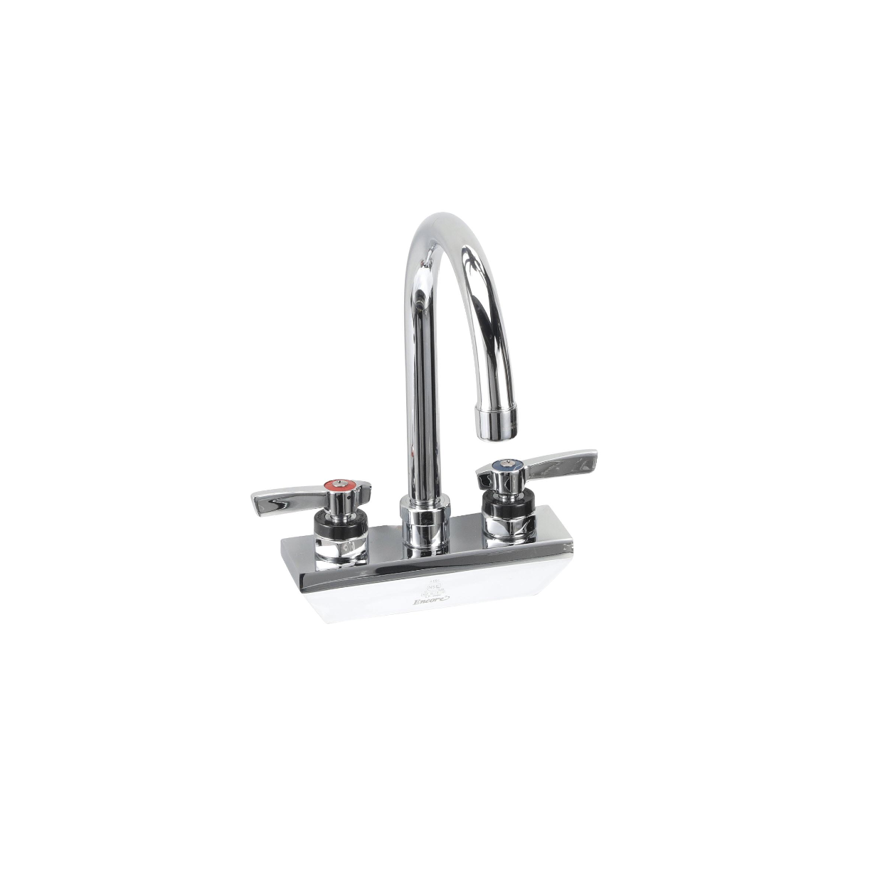 Encore® 4" OC Wall Mount Faucet with 3-1/2" Rigid Gooseneck Spout
