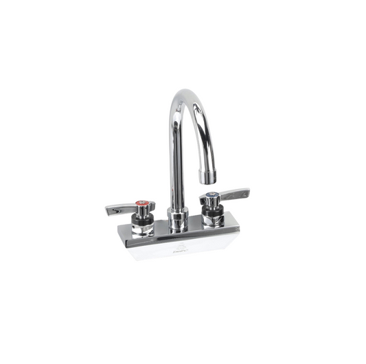 Encore® 4" OC Wall Mount Faucet with 3-1/2" Rigid Gooseneck Spout