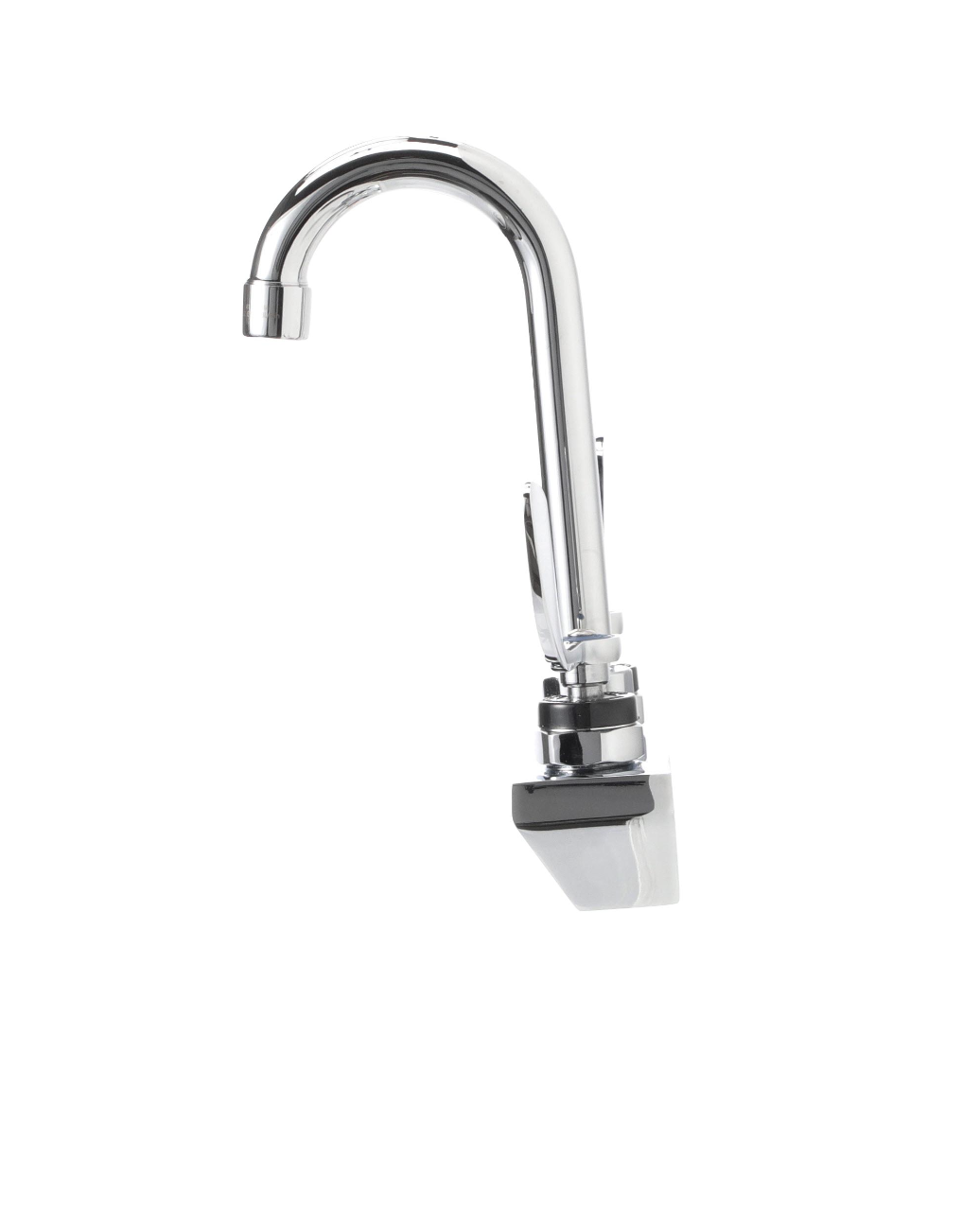 Encore® 4" OC Wall Mount Faucet with 3-1/2" Swivel Gooseneck Spout .5GPM PCA Spray Aerator and 4" Wrist Blade Handles