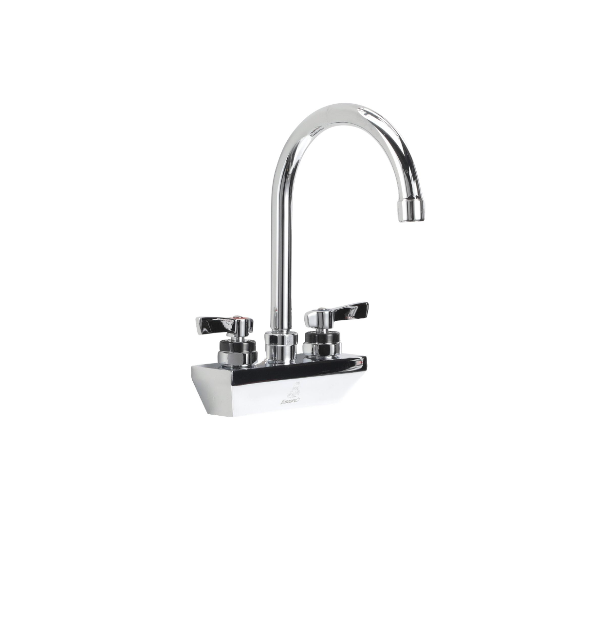 Encore® 4" OC Wall Mount Faucet with 3-1/2" Swivel Gooseneck Spout