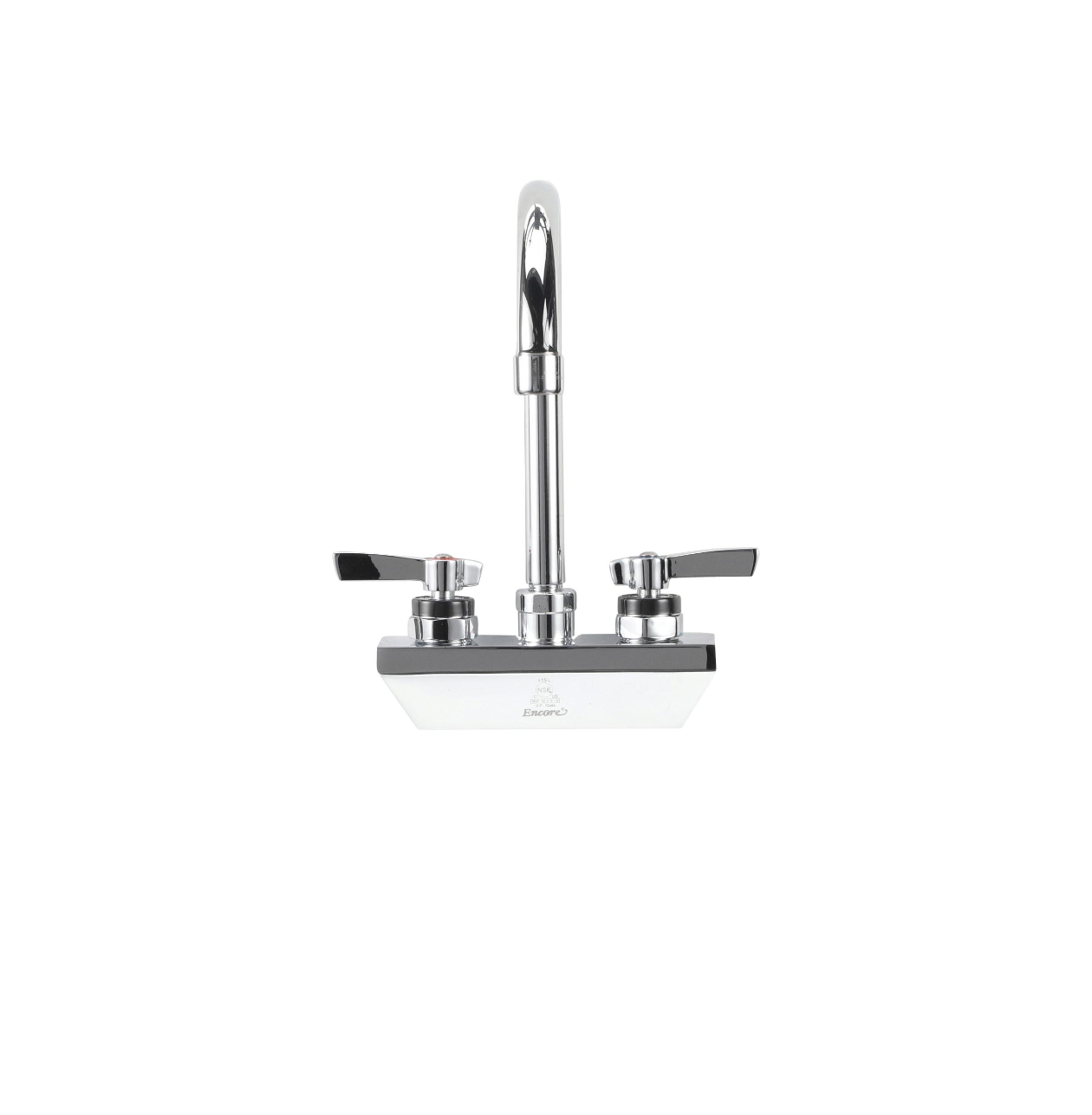 Encore® 4" OC Wall Mount Faucet with 3-1/2" Swivel Gooseneck Spout