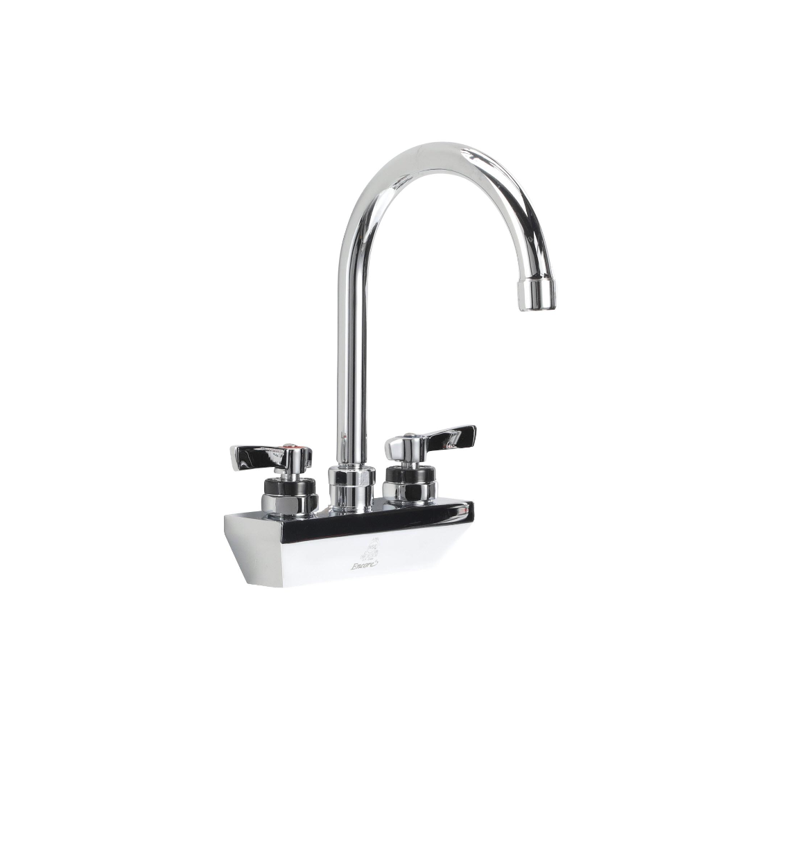 Encore® 4" OC Wall Mount Faucet with 3-1/2" Swivel Gooseneck Spout