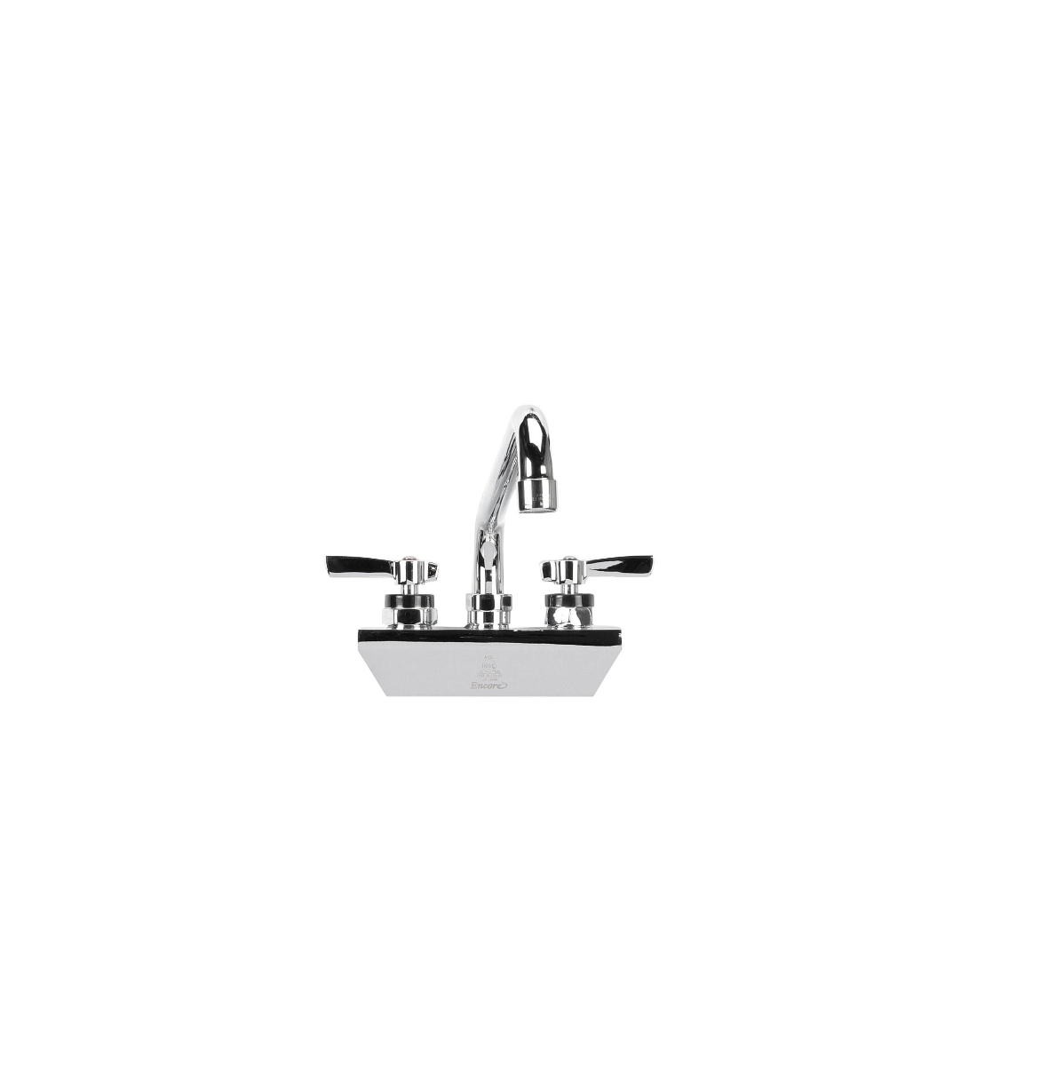 Encore 4" OC Wall Mount Faucet with 12" Swivel Spout and Lever Handles