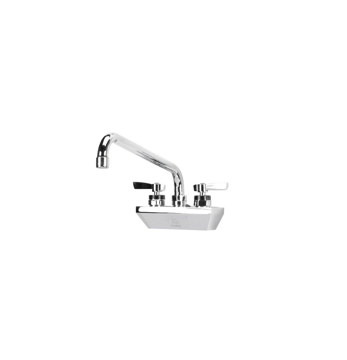 Encore 4" OC Wall Mount Faucet with 12" Swivel Spout and Lever Handles