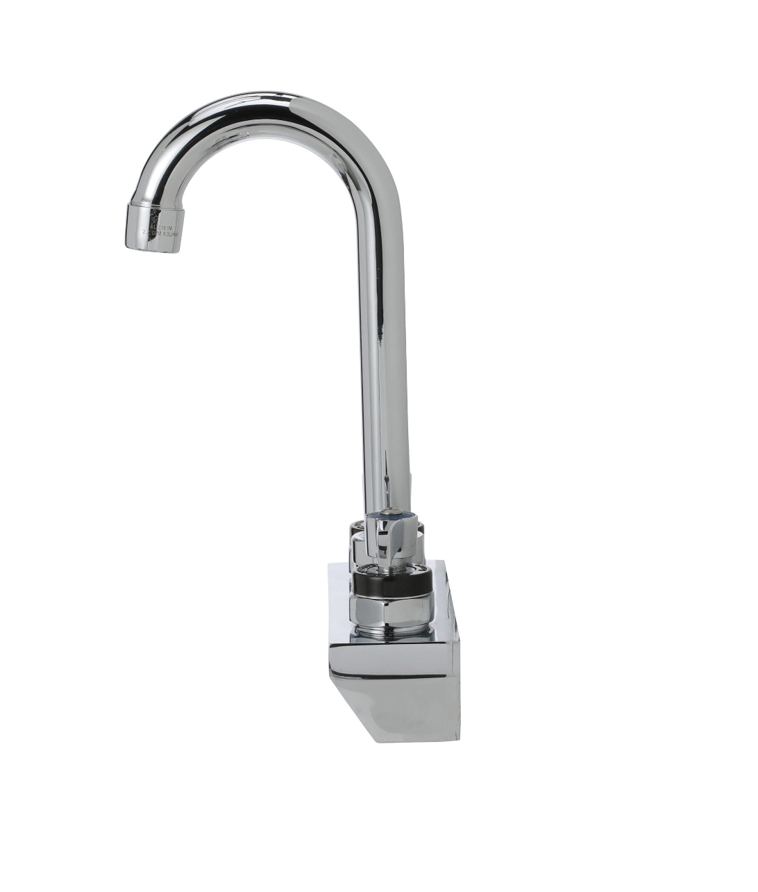 Encore 4" OC Wall Mount Faucet Ceramic Valves with 3-1/2" Rigid Gooseneck Spout