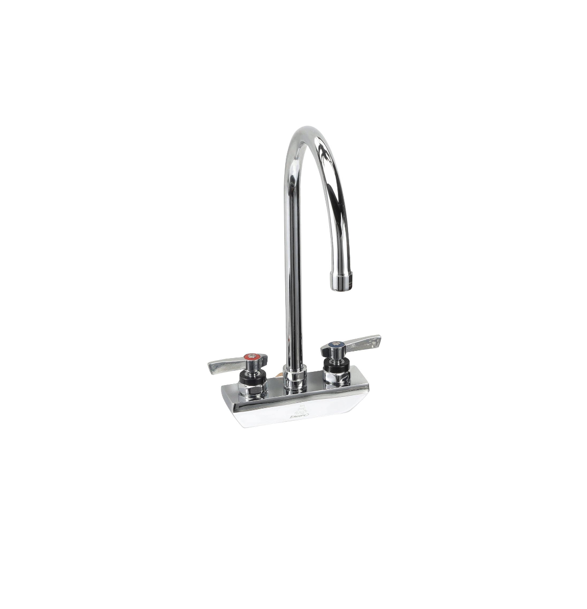 Encore 4" OC Wall Mount Faucet Ceramic Valves with 8-1/2" Swivel Gooseneck Spout