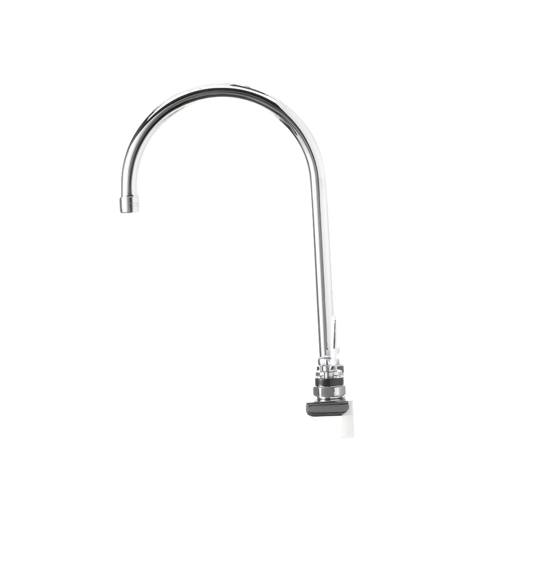 Encore 4" OC Wall Mount Faucet Ceramic Valves with 8-1/2" Swivel Gooseneck Spout and 4" Wrist Blade Handles
