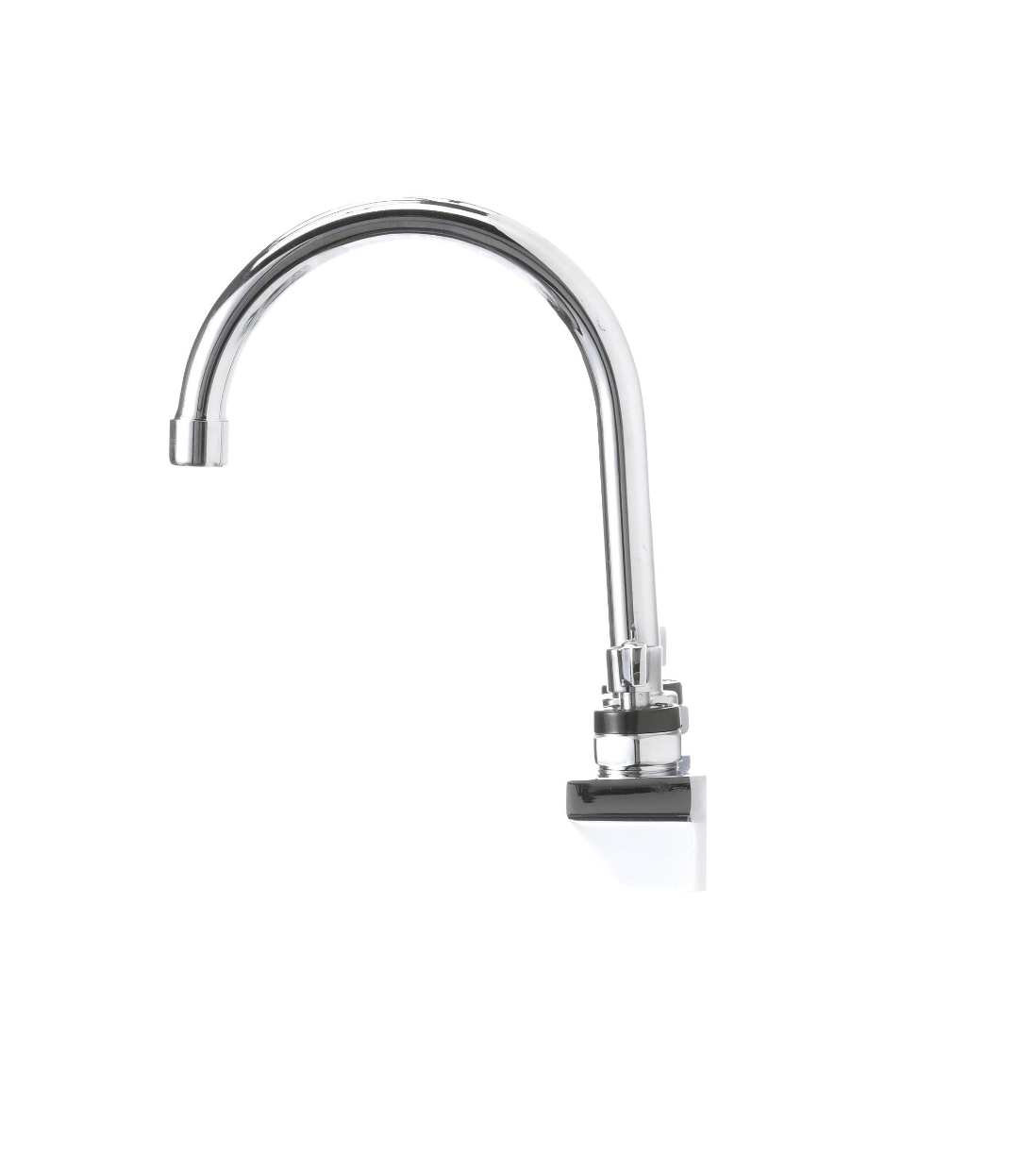 Encore 4" OC Wall Mount Faucet Ceramic Valves with 6" Swivel Gooseneck Spout