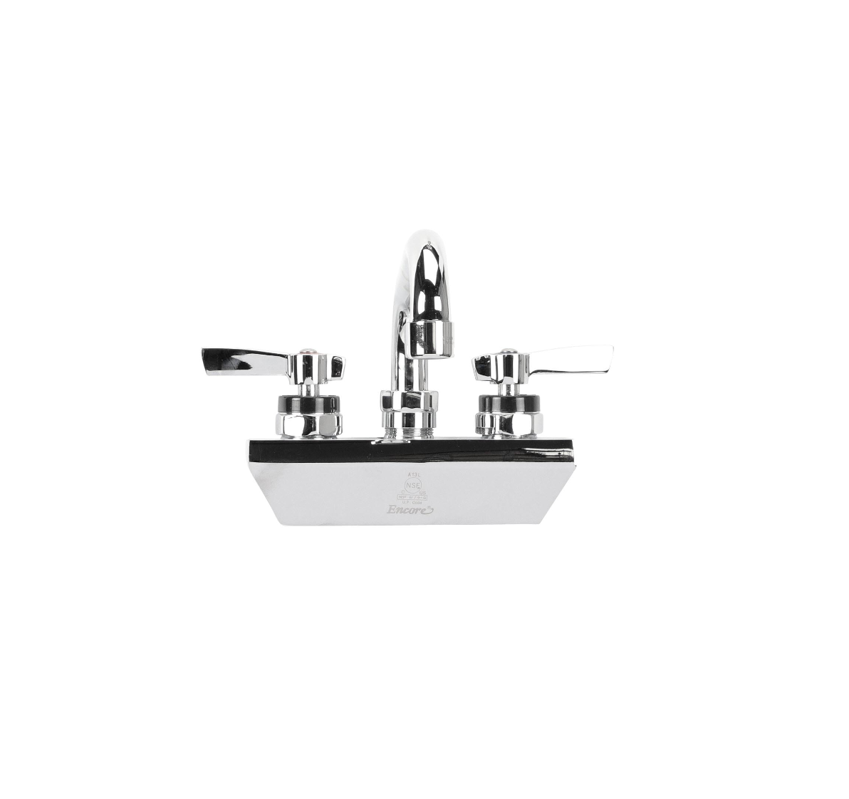 Encore 4" OC Wall Mount Faucet Ceramic Valves with 6" Swivel Spout