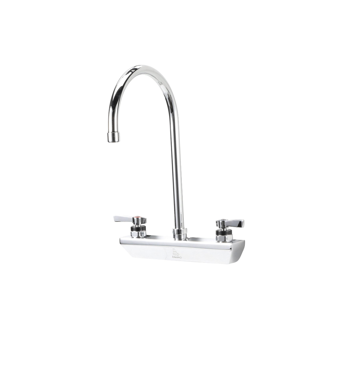Encore 8" OC Wall Mount Faucet with 8-1/2" Swivel Gooseneck Spout