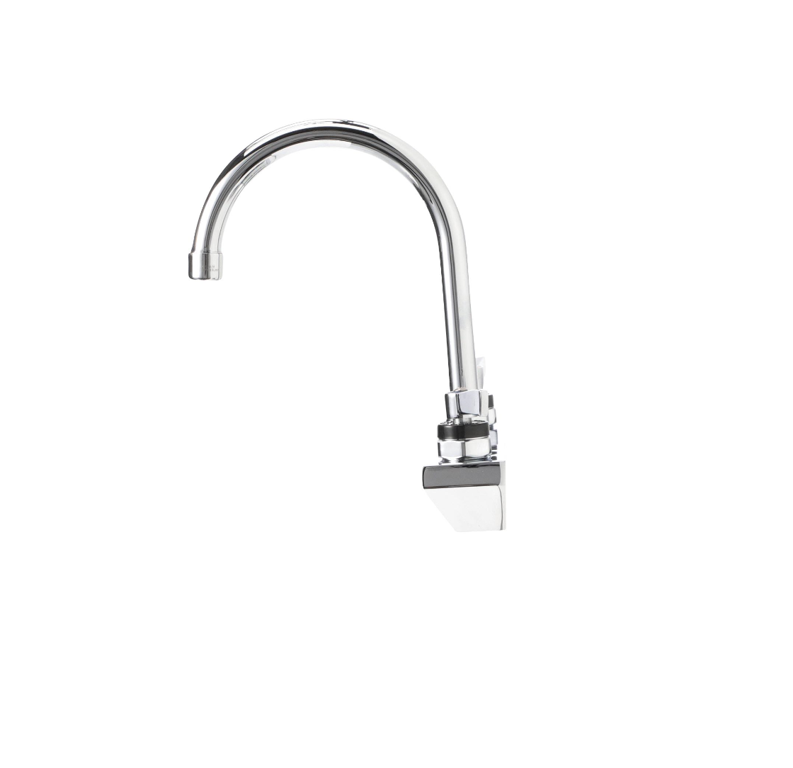 Encore 8" OC Wall Mount Faucet with 6" Swivel Gooseneck Spout