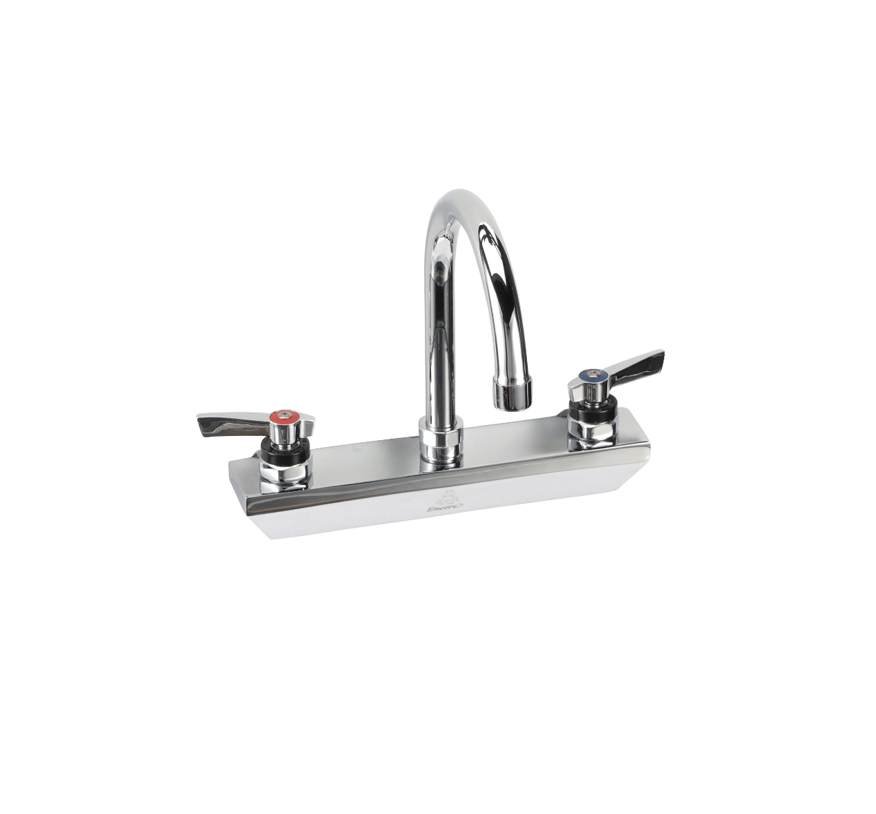 Encore 8" OC Wall Mount Faucet with 6" Swivel Gooseneck Spout