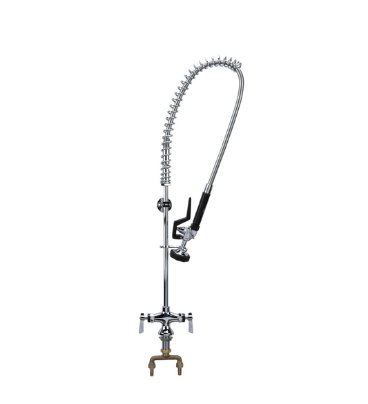 Encore Single Hole Deck Mount Pre Rinse Assembly with Wall Bracket