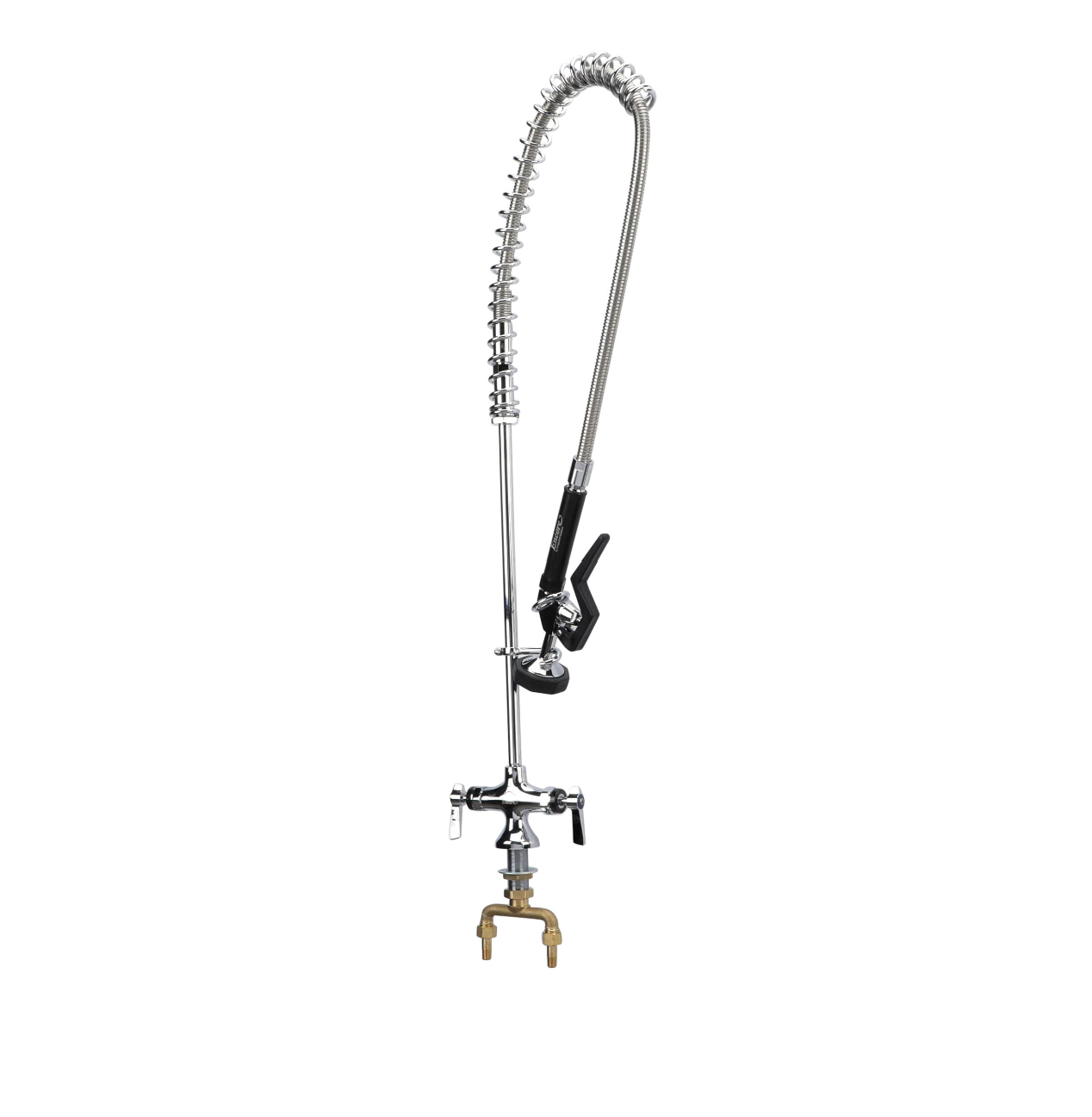 Encore Single Hole Deck Mount Pre Rinse Assembly with Ceramic Valves and Wall Bracket
