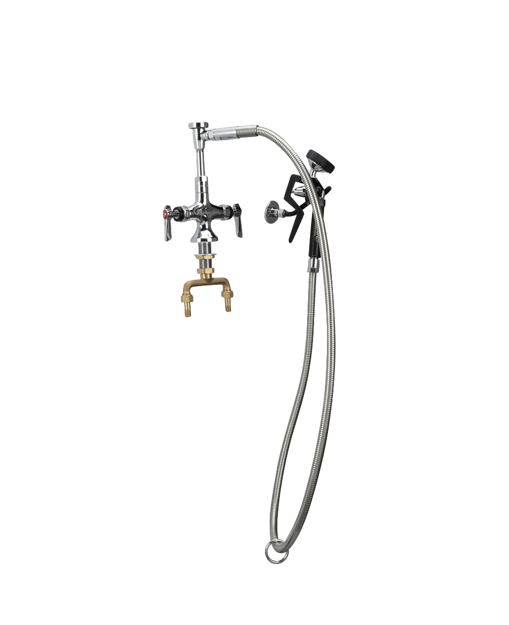 Encore Single Hole Deck Mount Utility Spray Assmebly with Ceramic Valves and Vacuum Breaker